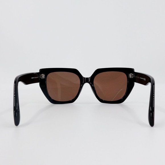 Celine Triomphe Logo Acetate Butterfly Sunglasses Black Brown - Picture 5 of 14
